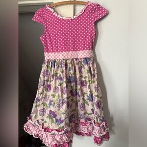 Matilda Jane Pink and Purple Floral Kids Dress